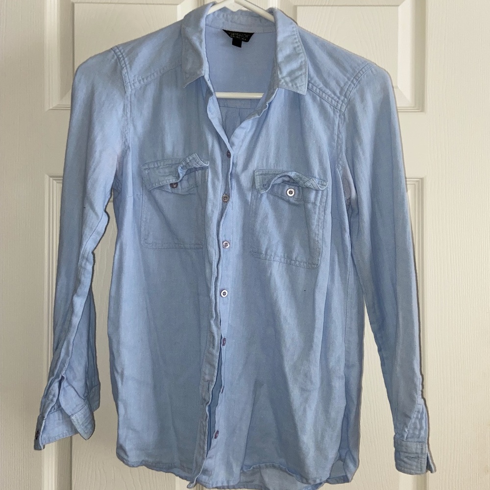 TOPSHOP long sleeved button down